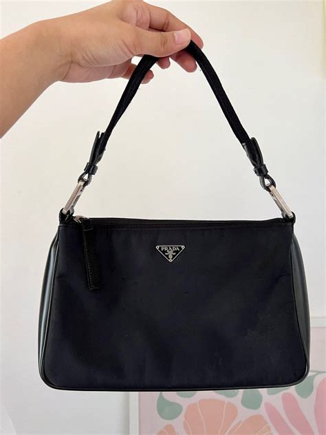 prada baguette nylon bag|Prada baguette bag vintage.